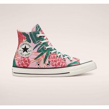Converse Chuck Taylor All Star Wild Florals Hi Ruzove - Panske Vysoké Tenisky